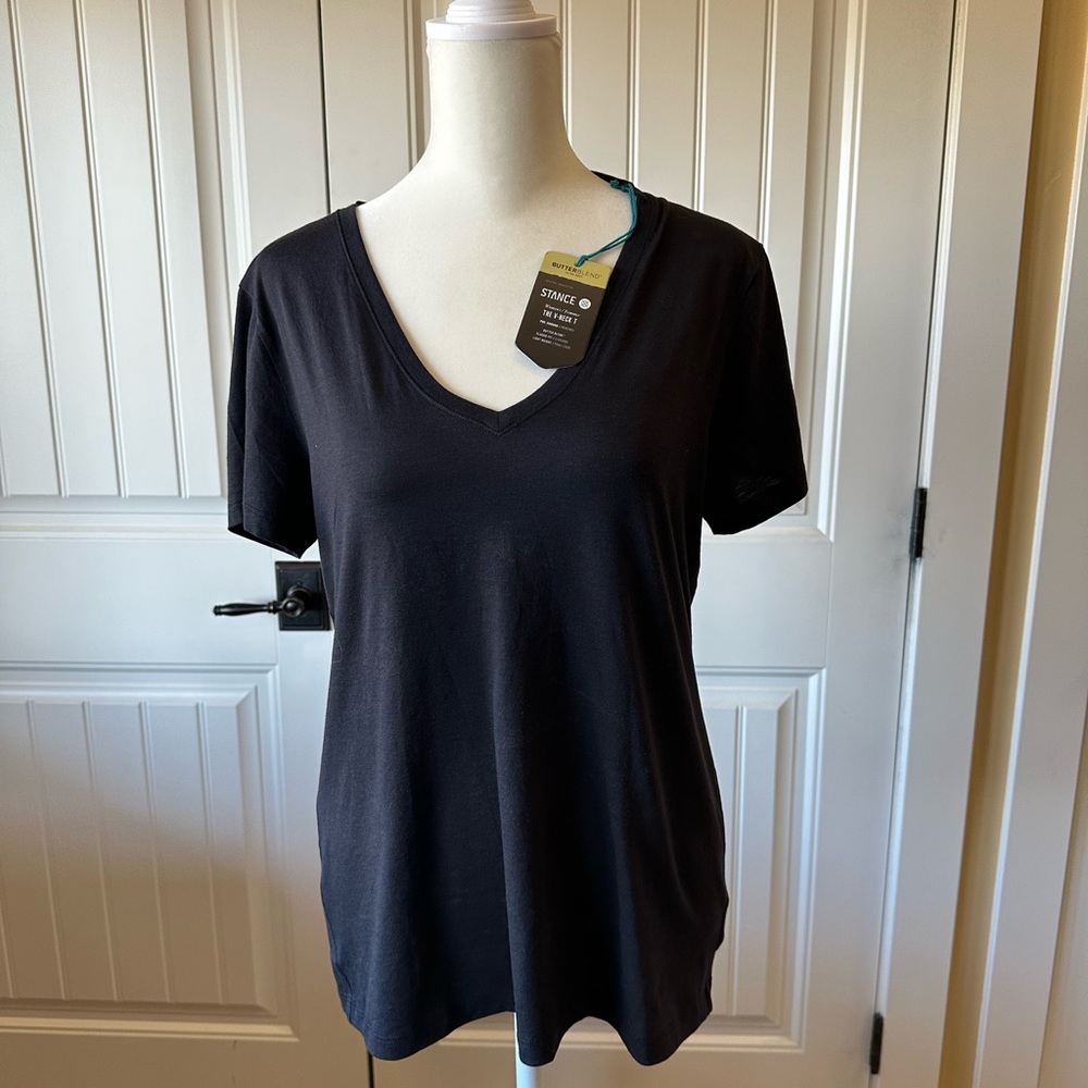 New With Tag Stance Women’s T-Shirt (still in package). Black.